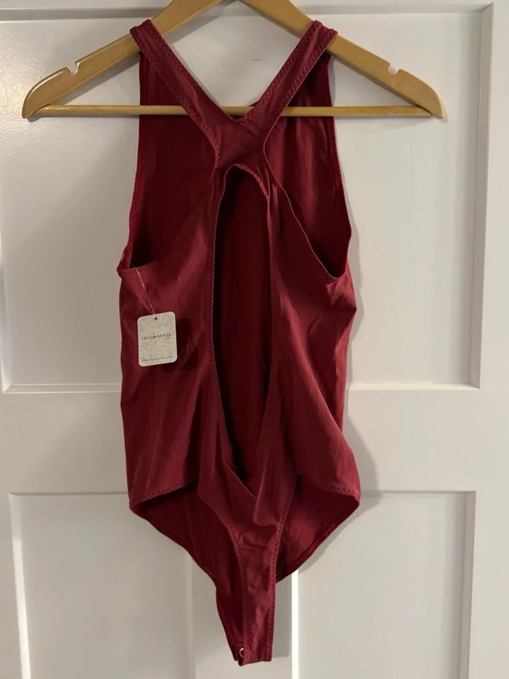 Free People Women’s Tank Bodysuit - Burgundy
